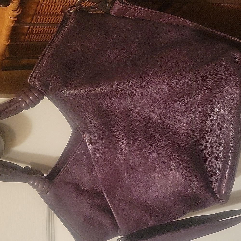 Latico Eggplant Leather Bag